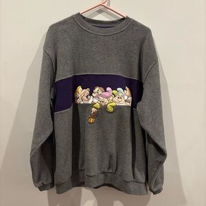 Disney Store Seven Dwarfs Sweatshirt Vintage